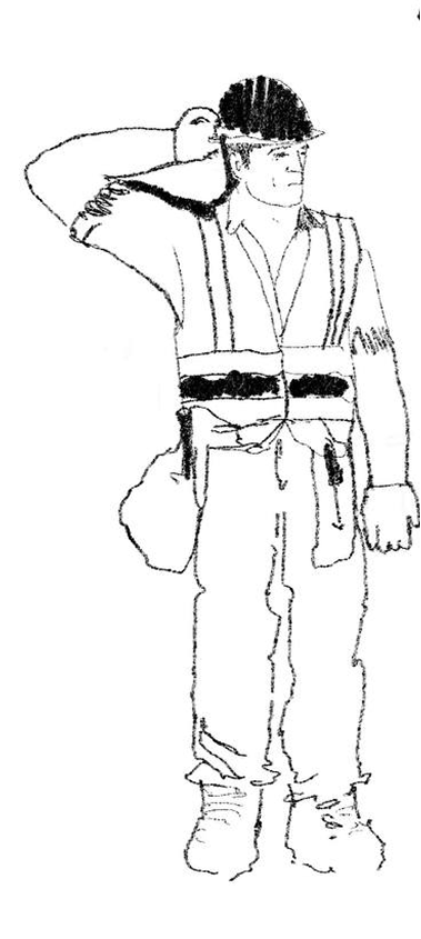 Illustration of Construction Worker